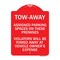 Signmission Tow Zone Assigned Parking Spaces on These Premises Violators Will Be Towed Away at Ve, RW-1824-22797 A-DES-RW-1824-22797 - alternate 1